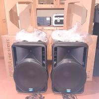 Coppia casse audio amplificate dj live karaoke db
