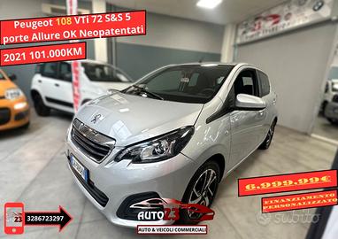 Peugeot 108 VTi 72 S&S 5 porte Allure OK Neopatent