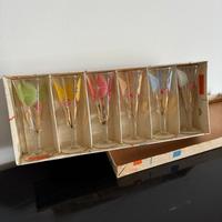 I regali di nozze anni 50. Sei calici in vetro