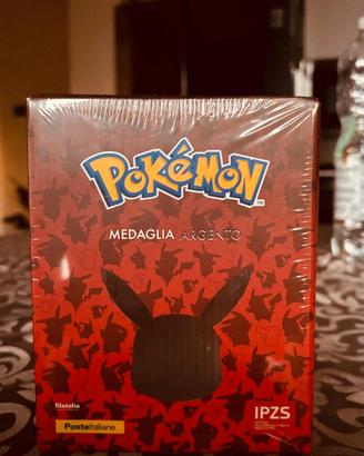 2025 Medaglia ARGENTO Pikachu Pokemon Pokeball Lim