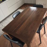 Tavolo arte povera in noce