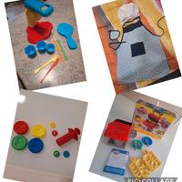 Giochi pongo + abbigliamento cuoco