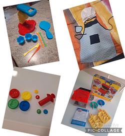 Giochi pongo + abbigliamento cuoco