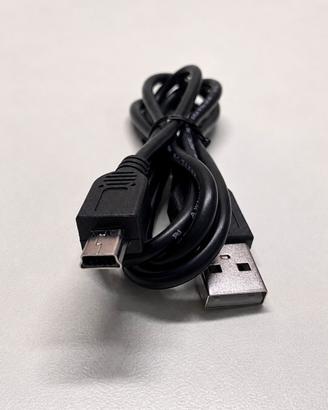 Cavo Mini USB a USB-A Dati e Ricarica Nero