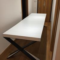 Consolle tavolo allungabile Diago in legno e ferro