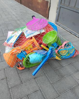 Giochi spiaggia, set assortito