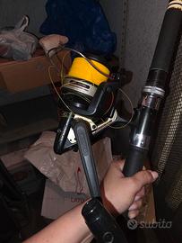Set pesca vintage Canna Carson ideal +Aerlex 7000