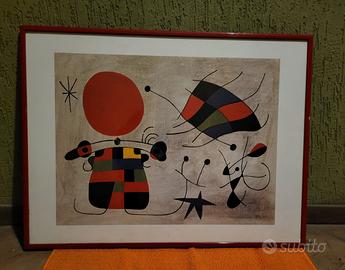 Quadro con cornice rossa