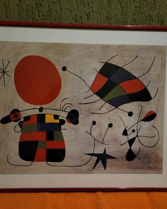 Quadro con cornice rossa