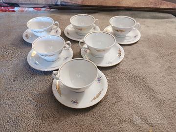 Tazze da the vintage in porcellana thun