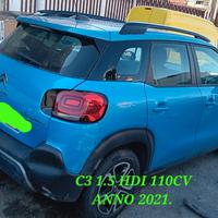 Citroen C3 Aircross incidentata sinistrata mondial