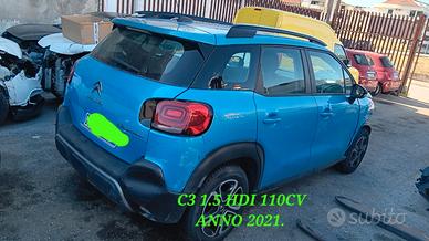 Citroen C3 Aircross incidentata sinistrata mondial
