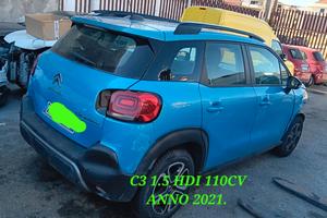 Citroen C3 Aircross incidentata sinistrata mondial