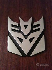 Logo TRANSFORMERS Deceptico adesivo o magnetico 3D