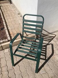 Sedia in Alluminio con cuscini