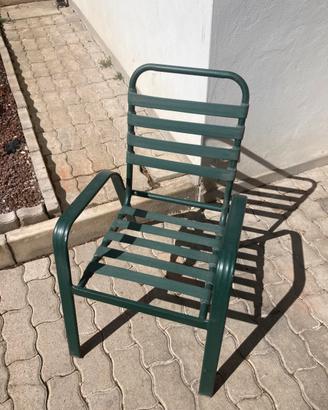 Sedia in Alluminio con cuscini