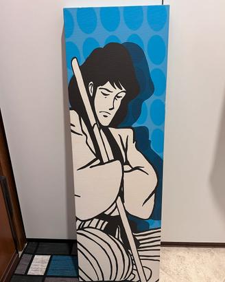 Quadro LUPIN III con immagine di Goemon