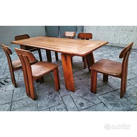 Set tavolo + 6 sedie design  Mario Marenco 