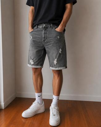 Bermuda jeans Only & Sons grigio slavato