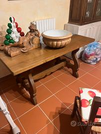 Tavolo da cucina o sala in castagno