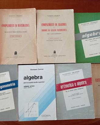 N. 8 volumi Matematica per "superiori" - Zwirner
