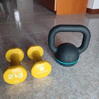 Pesi + kettlebell domyos
