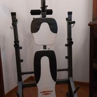 HIGH POWER Panca Fitness 860 Grigio/Bianco