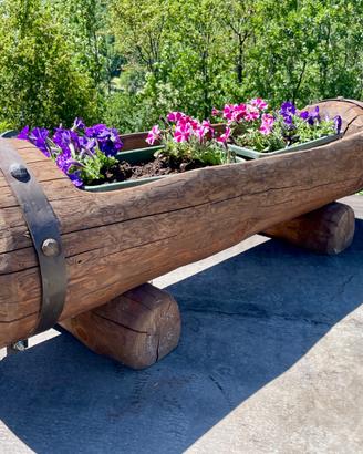 Fioriere in legno di larice