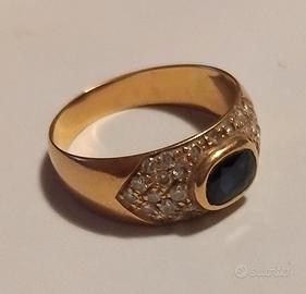 anello donna in oro 18kt