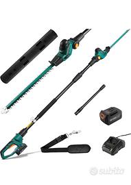 Tagliasiepi Telescopico a Batteria