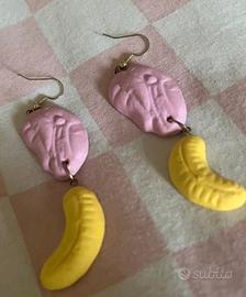 Orecchini gialli da donna