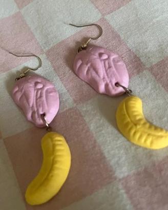 Orecchini gialli da donna