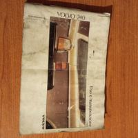 libretto uso e manutenzione volvo 240