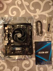 Scheda B550M+ Ryzen 5 3500x + 16 gb RAM+ SSD 512gb