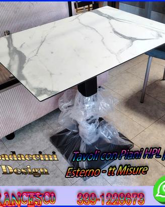 TAVOLI HPL INTERNO ESTERNO PERSONALIZZABILE FABBRI