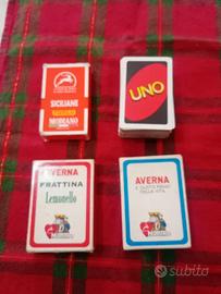 Set carte da gioco Modiano Siciliane e UNO