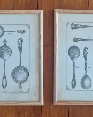 Stampe originali  d'epoca - cucina
