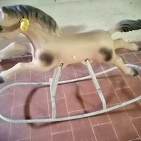 cavallo a dondolo anni 60 vintage