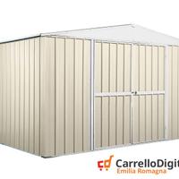 Box in lamiera di Acciaio 360x260cm 9mq avorio