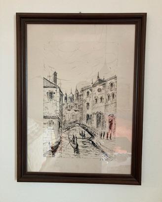 Quadri a china 58x78cm di Gualtiero Brianzoli 1978