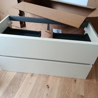 mobile bagno sospeso cassettiera