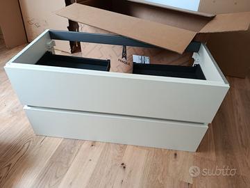 mobile bagno sospeso cassettiera