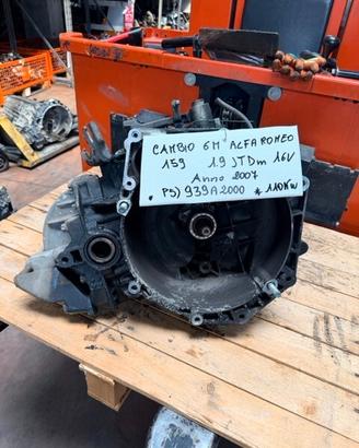 Cambio 6M Alfa Romeo 159 1.9 JTDm 16V Anno 2007 Co