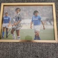 autografo originale maradona e platini con certifi