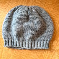 Berretto Vintage Cashmere Grigio Melange