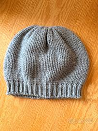 Berretto Vintage Cashmere Grigio Melange