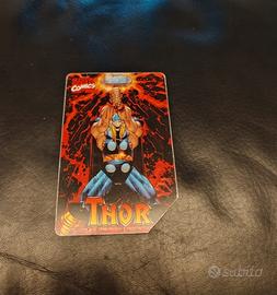 Scheda telefonica vintage Thor Marvel Comics