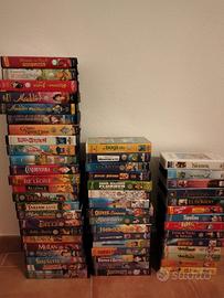 videocassette VHS originali Disney e Dreamworks
