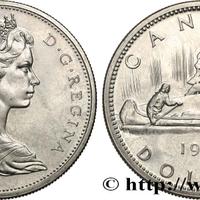 N 2 PEZZI 1 DOLLARO CANADESE 1965/1966 SPL/FDC