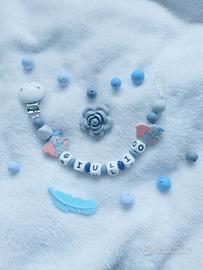 catenella porta ciuccio personalizzabile 